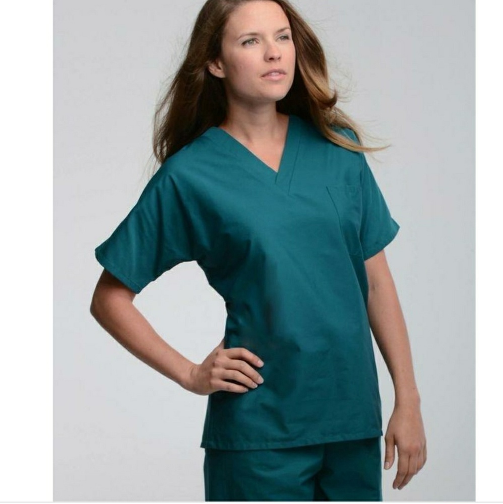 RX GEAR green scrub top and bottom